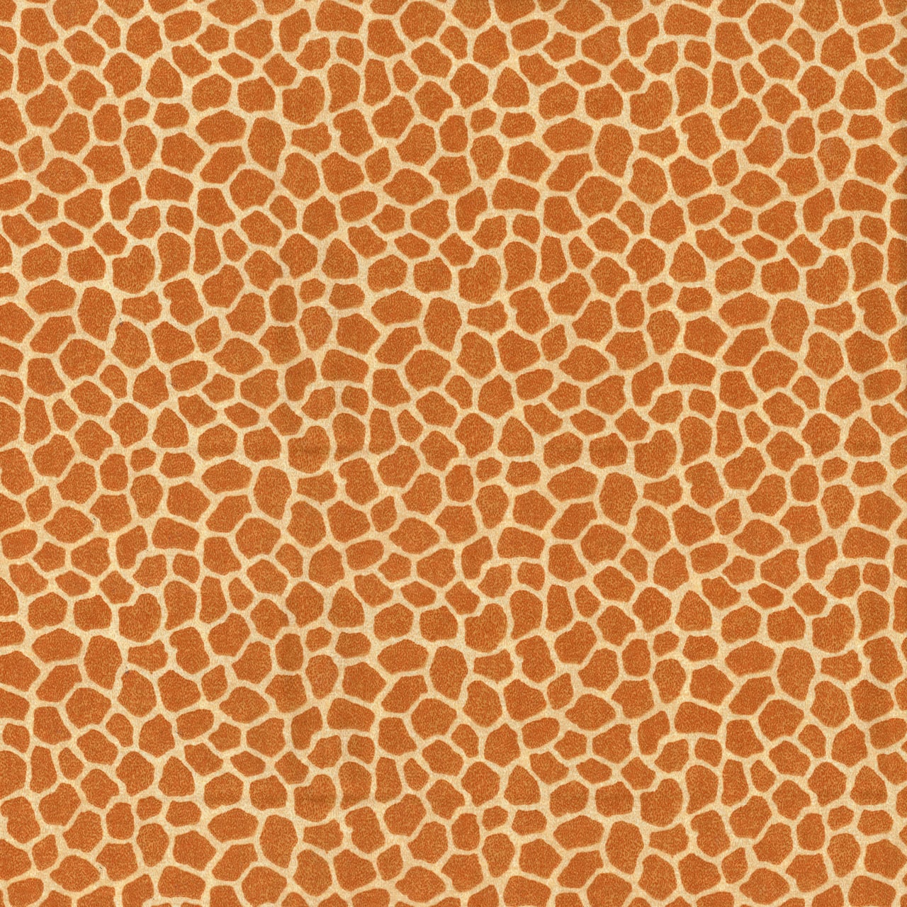 Fabric Traditions Jungle Babies Golden Brown Giraffe Spots Cotton Fabric